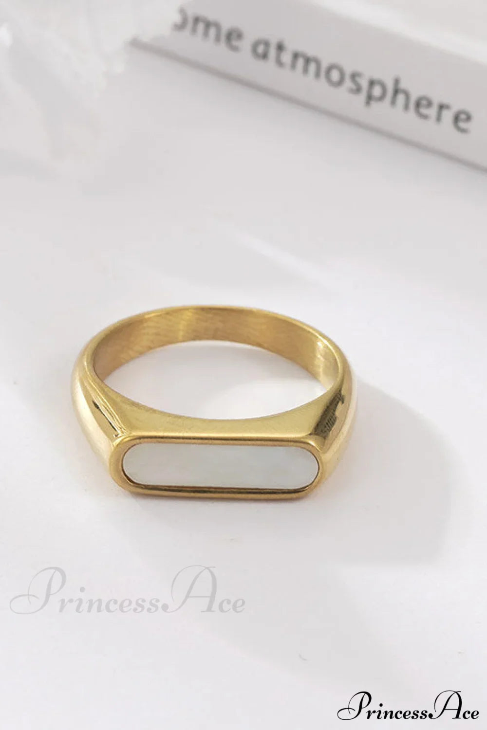 Retro Style Stainless Steel Colorful Opal Rings image 2