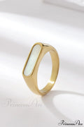 Retro Style Stainless Steel Colorful Opal Rings image 1
