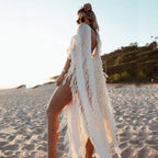 Retro V-Neck Beach Dress Swim Cover Up image 3