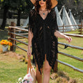 Retro V-Neck Beach Dress Swim Cover Up image 4