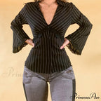 Retro Y2K Lace Patchwork Blouse image 6