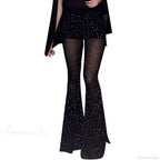 Rhinestone Bootcut Streetwear Pants image 4
