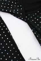 Rhinestone Mesh Cutout Dress image 12