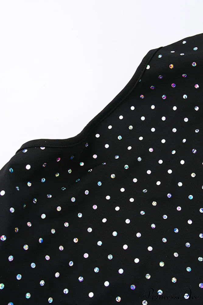 Rhinestone Mesh Cutout Dress image 10
