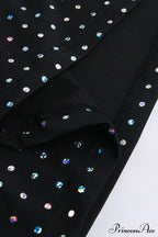 Rhinestone Mesh Cutout Dress image 13