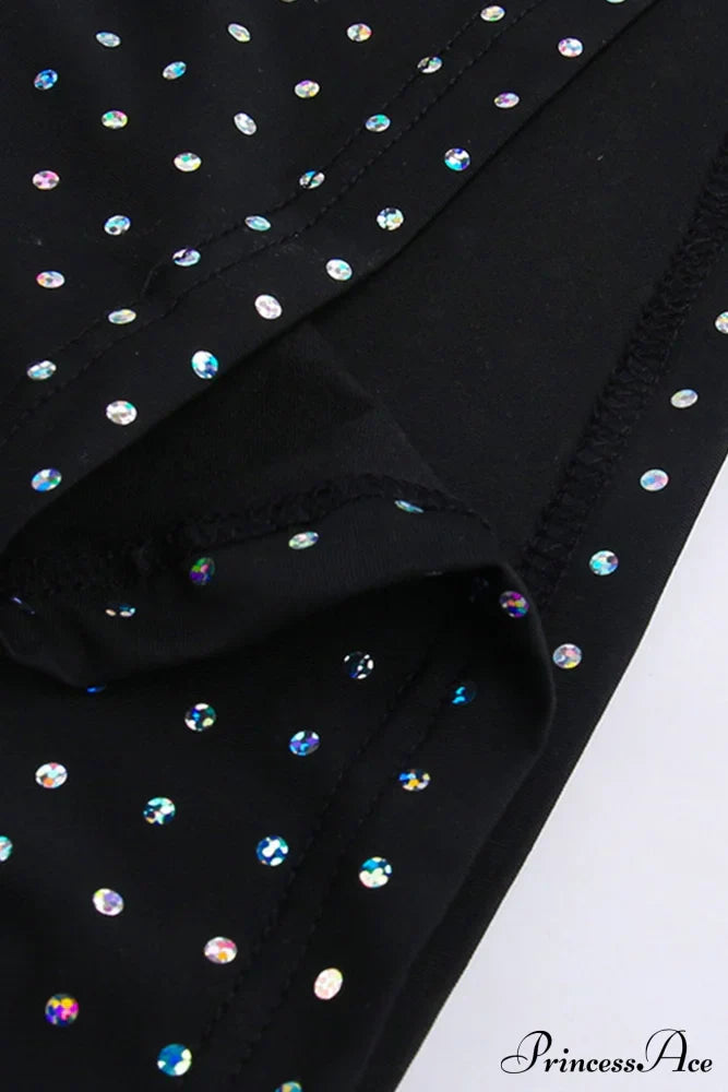 Rhinestone Mesh Cutout Dress image 13