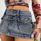 Rhinestone Punk Pocket Skirt image 4