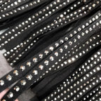 Rhinestones Tassel  High Waist Belt Skirt image 4