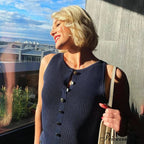 Ribbed Buttoned Stylish Midi Dress image 17