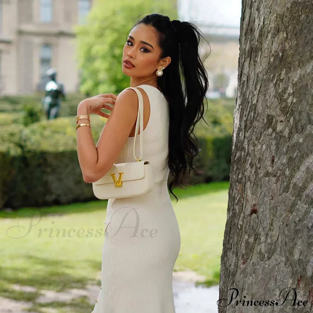 Ribbed Buttoned Stylish Midi Dress image 9