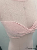 Ribbed Knit Bandeau Charming Sleeveless Midi Dress image 6