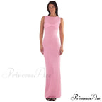 Ribbed Knit Bandeau Charming Sleeveless Midi Dress image 9