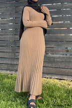 Ribbed Knit Tie Waist Dress image 9