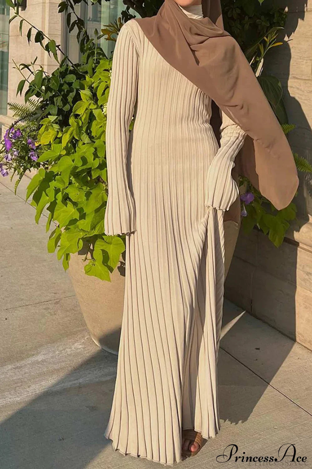 Ribbed Knit Tie Waist Dress image 8
