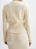 Ribbed Long Sleeve Button Cardigan image 2