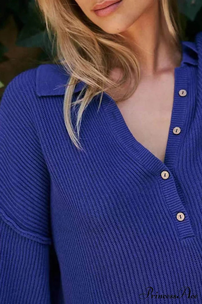 Ribbed Rompers with Lapel and Long Sleeves image 5