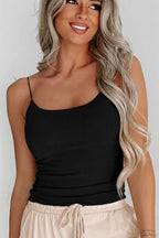 Ribbed Tank Scoop Neck Top image 2