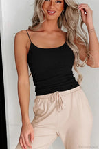 Ribbed Tank Scoop Neck Top image 3