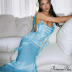 Ribbon Backless Maxi Dress image 8