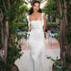 Ribbon Backless Maxi Dress image 9
