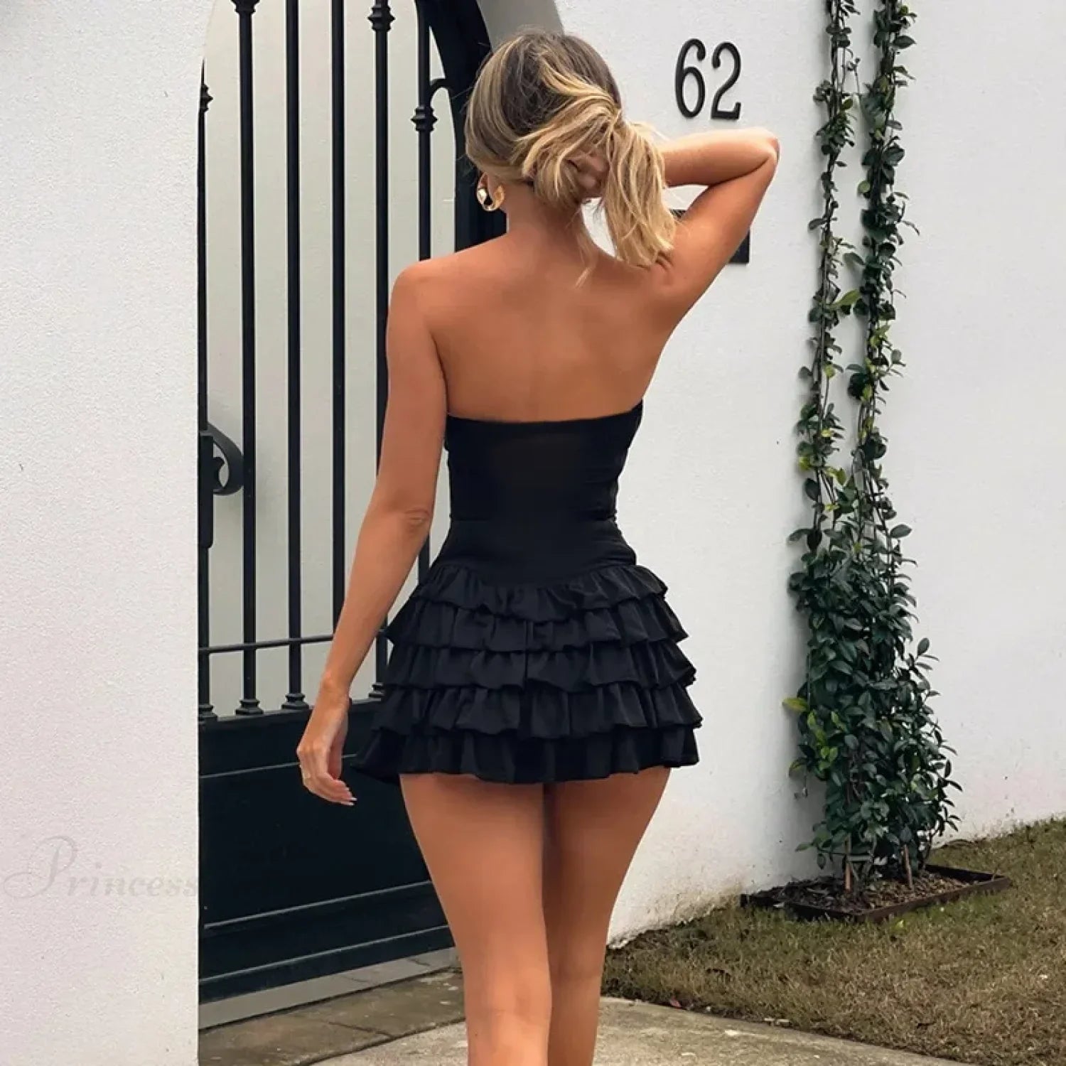 Rivet Waist Wrap A-line Gown Vacation Dress image 2