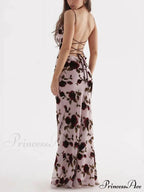 Rose Backless Stylish Maxi Dress image 4