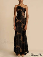 Rose 3D Floral Maxi Dress image 4