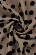 Round Neck Polka Dot Print Fitted Long Sleeve Tee image 4