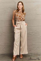 Round with Giraffe Top Tank Neck Print image 5