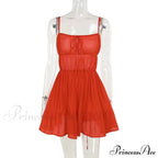 Ruched Elastic Backless Charming Cami Mini Dress image 9