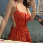 Ruched Elastic Backless Charming Cami Mini Dress image 6