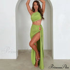 Ruched High Rise Maxi Dress image 6