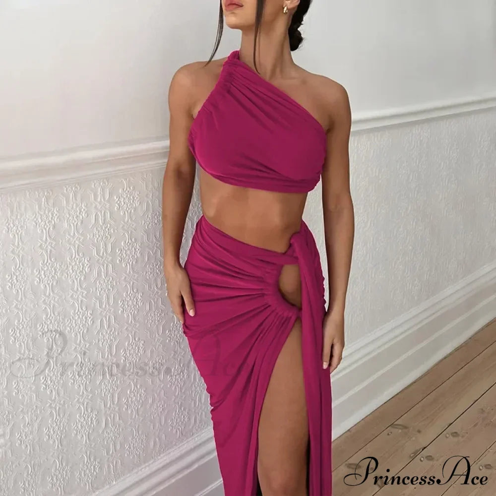 Ruched High Rise Maxi Dress image 7