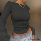 Ruched Long Sleeve T Shirts image 8