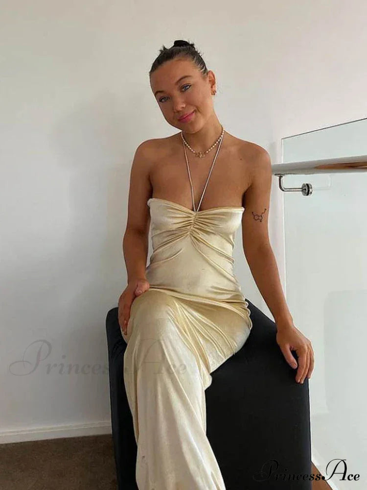 Ruched Off Shoulder Maxi Dress image 2