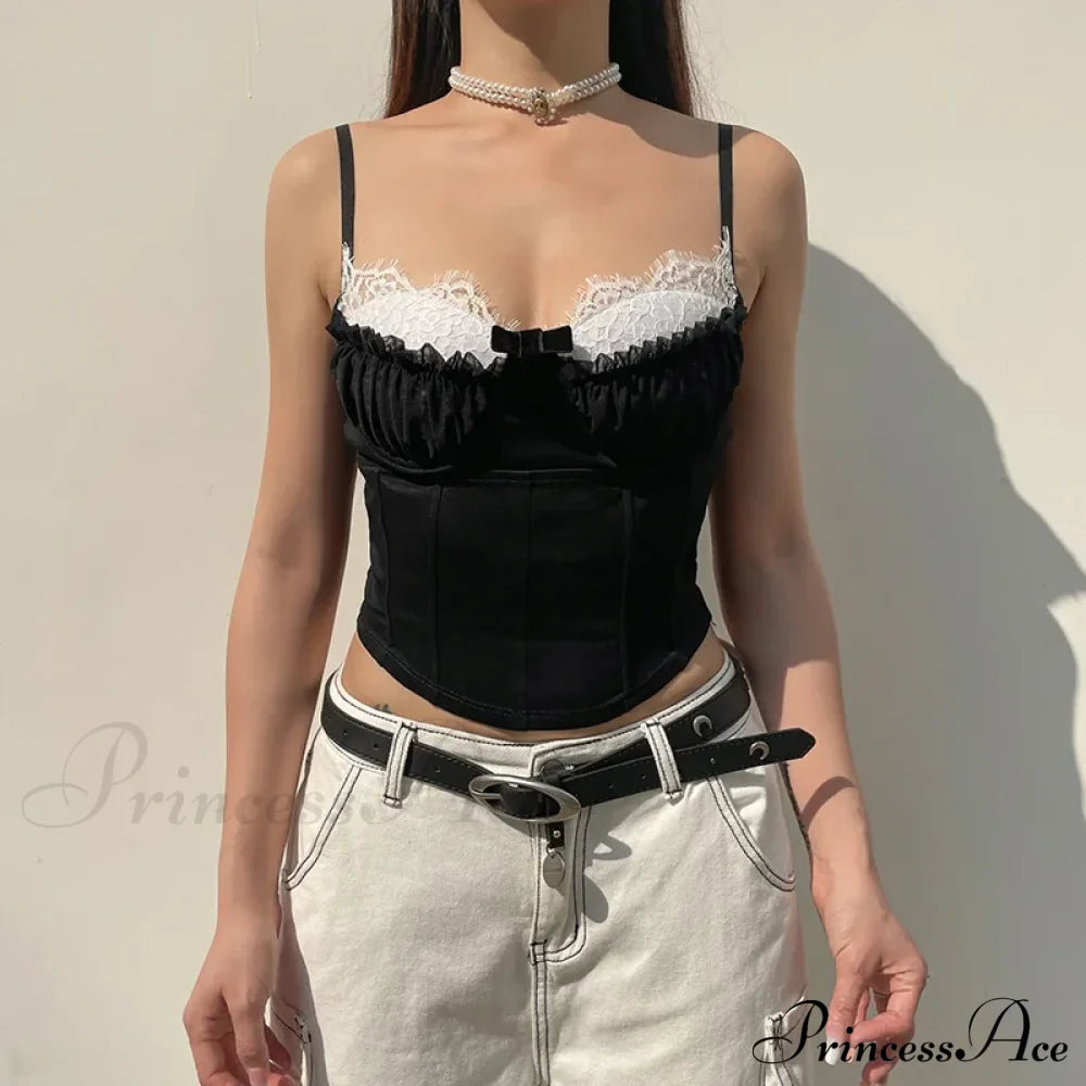 Ruched Patchwork Stylish Bustier Top image 2