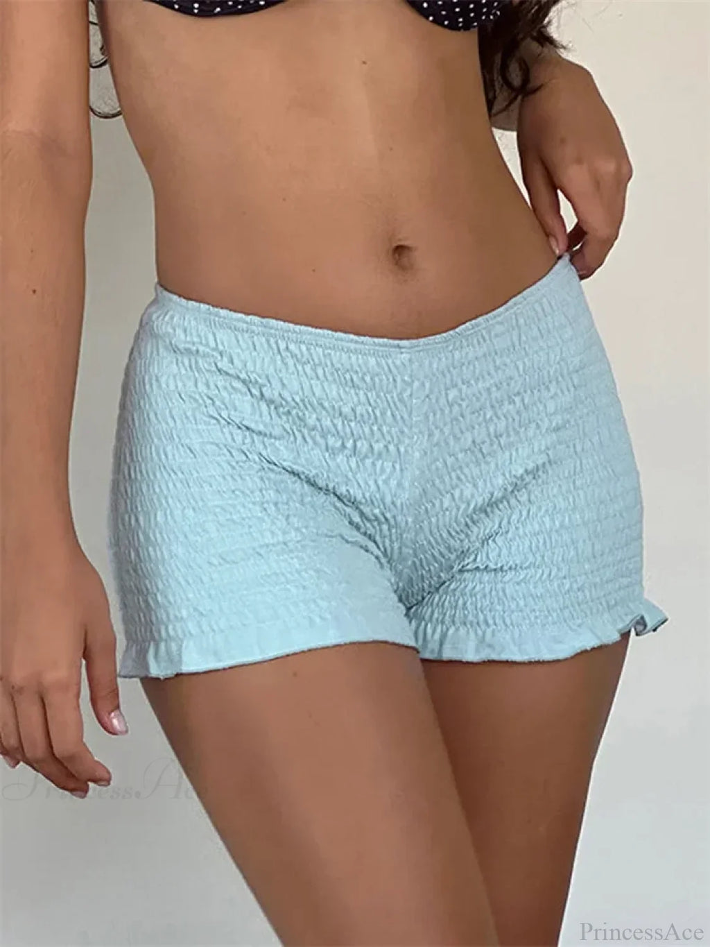 Ruched Ruffled Elastic Waist Short image 5