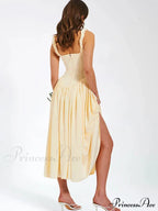 Ruched Strap Stylish Frill Maxi Dress image 5