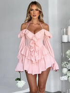 Ruffle Flare Sleeve Mini Dress image 5