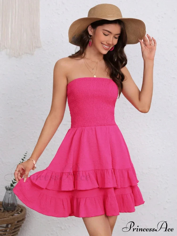 Ruffle Hem Tube Dress image 10