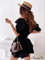 Ruffle Loose Elastic Tunic Mini Party Dress for Summer image 5