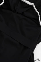 Ruffle Neck Lacework A-line Dress image 9