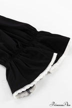 Ruffle Neck Lacework A-line Dress image 11