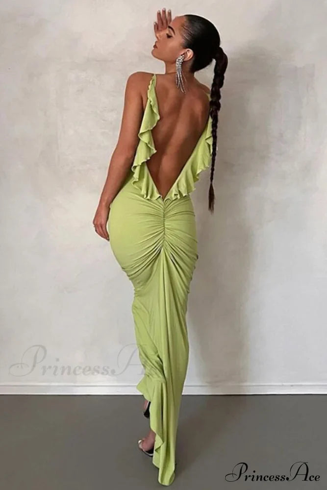 Ruffle Ruched Cami Dress image 3