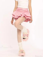 Ruffle Slim Cake Layer Skirt image 5