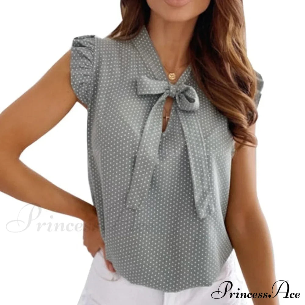 Ruffle Spaghetti Strap V Backless Top image 9