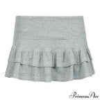 Ruffle Tiered Stylish Micro Mini Skirt image 7