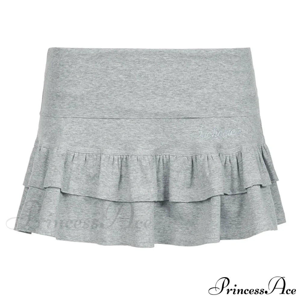 Ruffle Tiered Stylish Micro Mini Skirt image 7