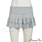 Ruffle Tiered Stylish Micro Mini Skirt image 6