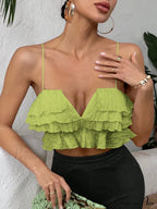 Ruffle Trim Crop Cami Top image 8